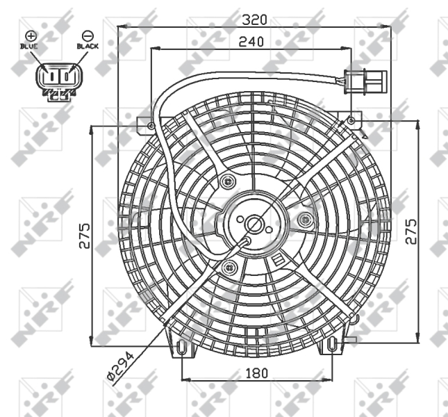 NRF 47752 Ventola, Raffreddamento motore