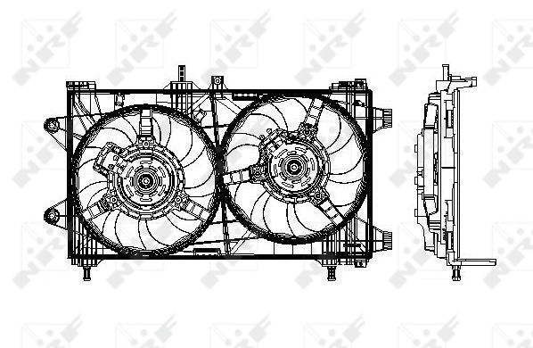 NRF 47802 Ventola, Raffreddamento motore