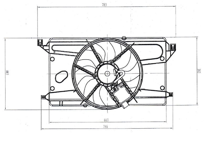 NRF 47879 Ventola, Raffreddamento motore