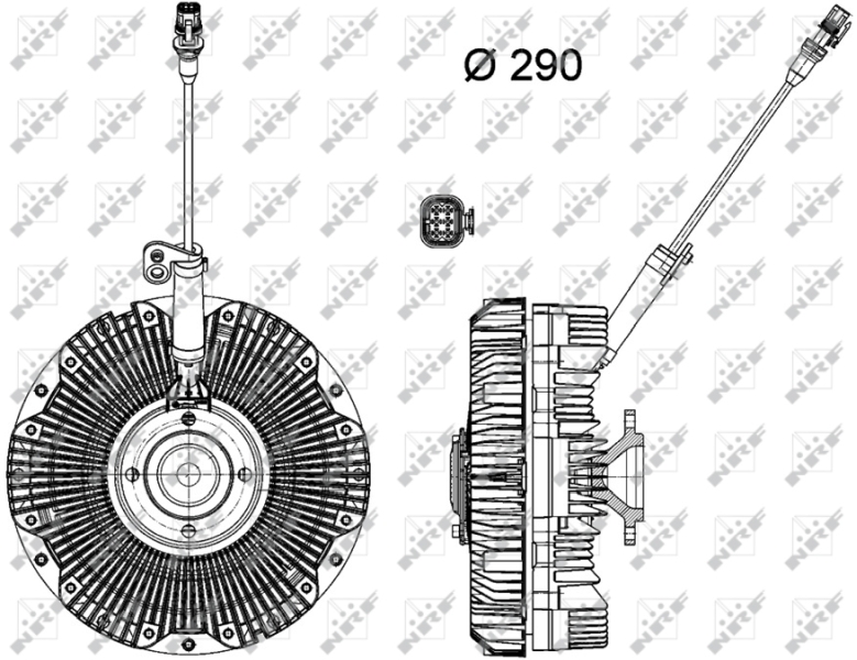 NRF 49168 Giunto di collegamento, Ventilatore radiatore-Giunto di collegamento, Ventilatore radiatore-Ricambi Euro