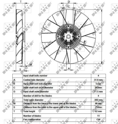 NRF 49553 Giunto di collegamento, Ventilatore radiatore-Giunto di collegamento, Ventilatore radiatore-Ricambi Euro