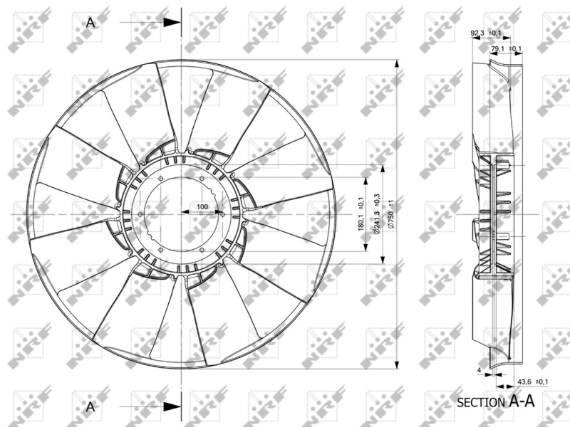 NRF 49801 Girante, Raffreddamento motore