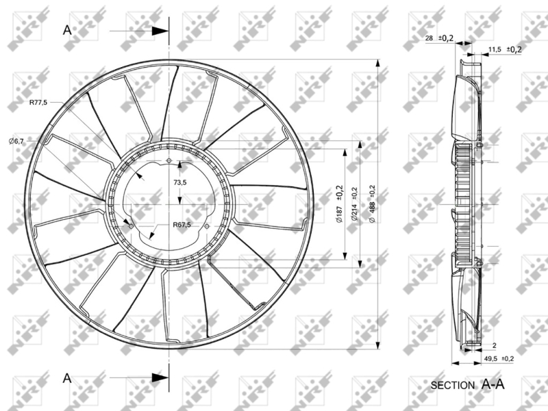 NRF 49810 Girante, Raffreddamento motore