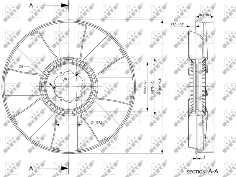 NRF 49840 Girante, Raffreddamento motore