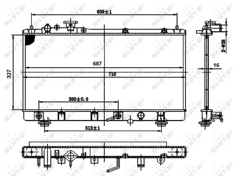 NRF 50142 радиатор,...