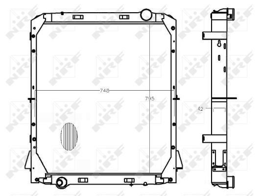 NRF 50196 Radiatore, Raffreddamento motore-Radiatore, Raffreddamento motore-Ricambi Euro