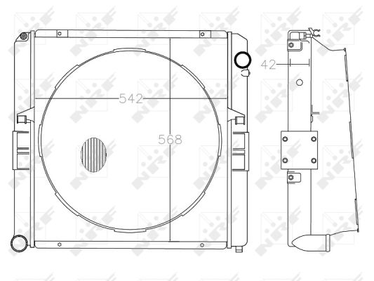 NRF 50197 Radiatore, Raffreddamento motore