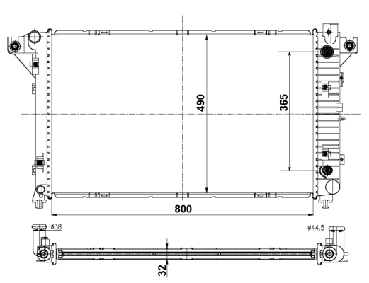 NRF 50248 hűtő, motorhűtés