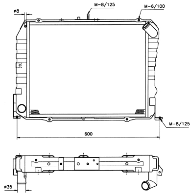 NRF 503962 hűtő, motorhűtés