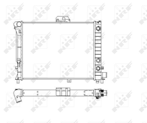 NRF 504143 Radiatore, Raffreddamento motore