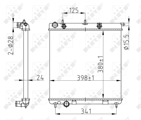 NRF 50429A hűtő, motorhűtés