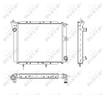 NRF 504953 Radiatore, Raffreddamento motore