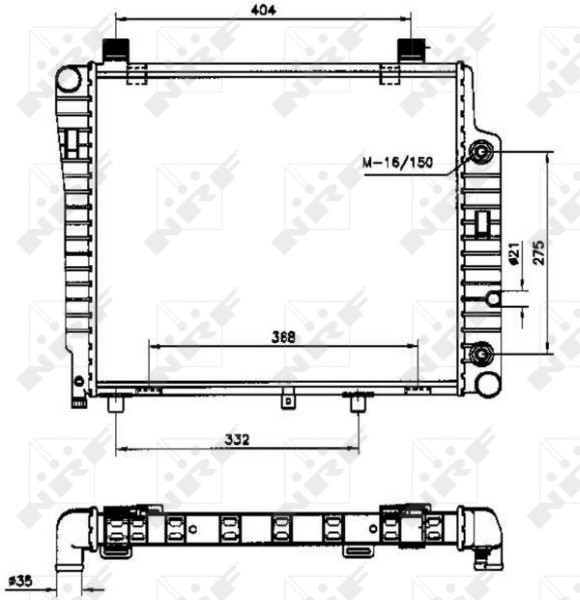 NRF 50534 Radiatore, Raffreddamento motore