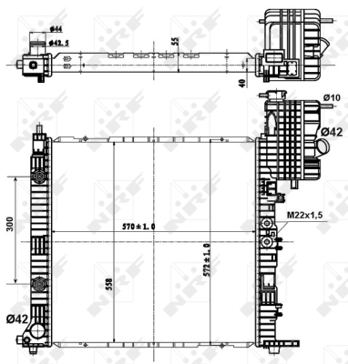 NRF 50581 hűtő, motorhűtés