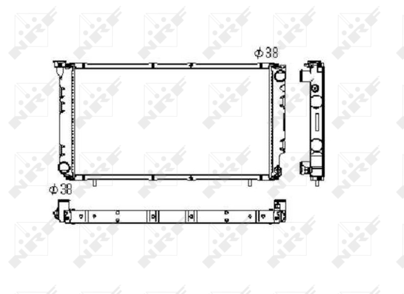 NRF 506671 радиатор,...