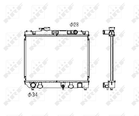 NRF 506709 Radiatore, Raffreddamento motore-Radiatore, Raffreddamento motore-Ricambi Euro