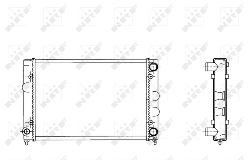 NRF 509505 радиатор,...