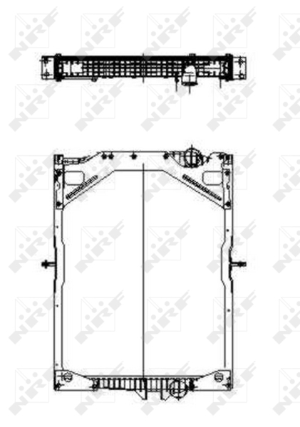 NRF 509701 Radiatore, Raffreddamento motore