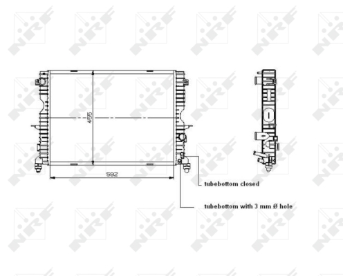 NRF 509729 hűtő, motorhűtés