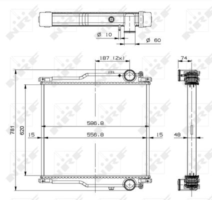 NRF 509767 Radiatore, Raffreddamento motore-Radiatore, Raffreddamento motore-Ricambi Euro