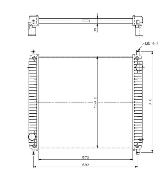 NRF 509779 Radiatore, Raffreddamento motore-Radiatore, Raffreddamento motore-Ricambi Euro