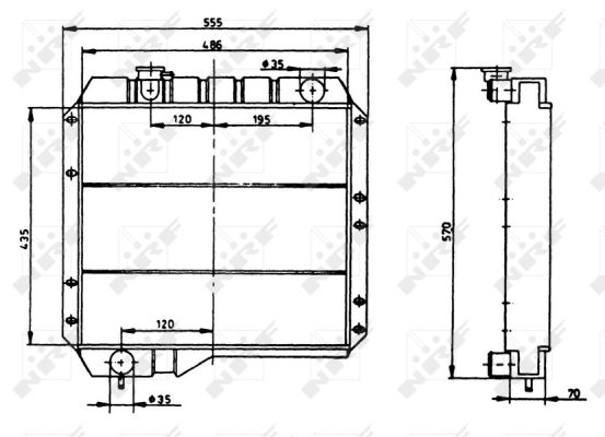 NRF 513951 Radiatore, Raffreddamento motore-Radiatore, Raffreddamento motore-Ricambi Euro