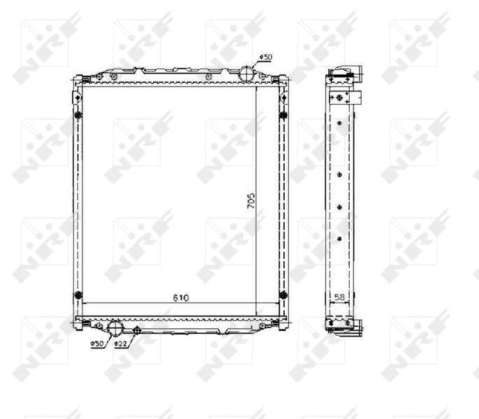 NRF 51604 Radiator, racire...