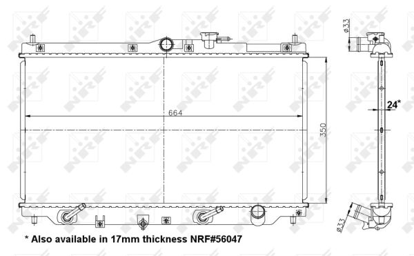 NRF 517722 Radiatore, Raffreddamento motore-Radiatore, Raffreddamento motore-Ricambi Euro