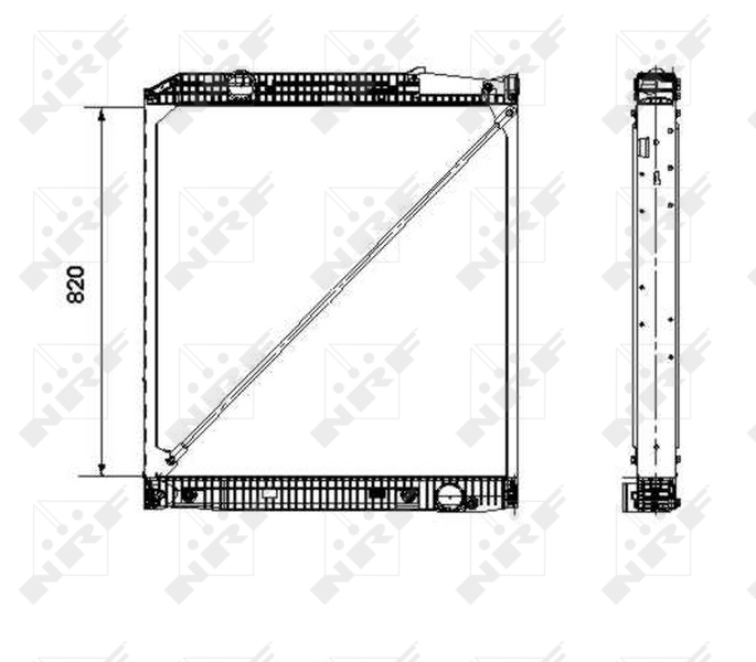 NRF 519579 Radiatore, Raffreddamento motore-Radiatore, Raffreddamento motore-Ricambi Euro