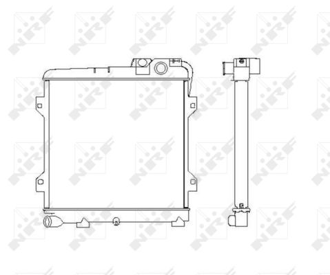 NRF 519734 Radiatore, Raffreddamento motore-Radiatore, Raffreddamento motore-Ricambi Euro