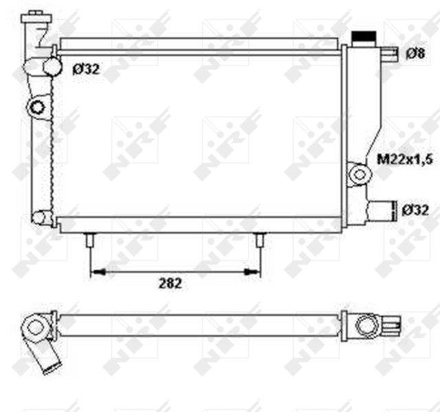 NRF 52024 Radiatore, Raffreddamento motore