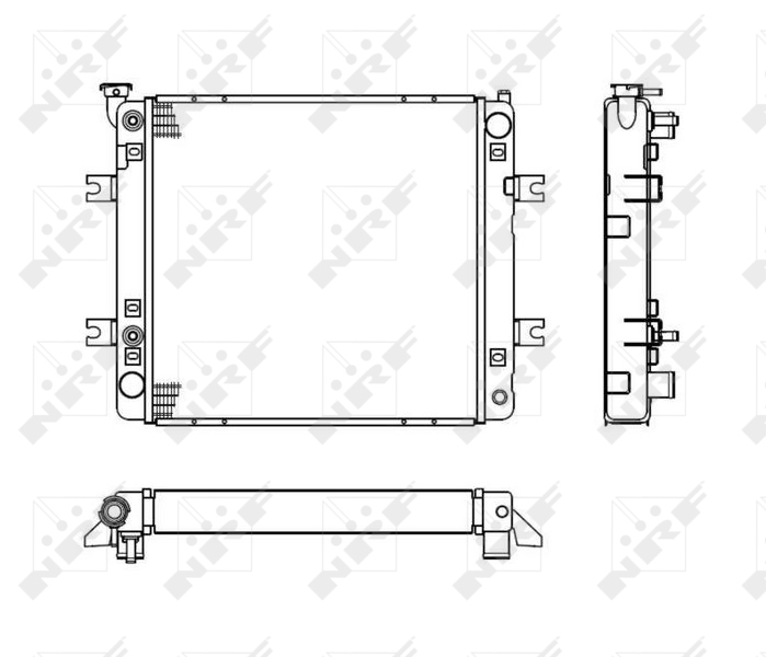 NRF 52240 Radiatore, Raffreddamento motore