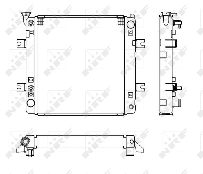 NRF 52242 Radiatore, Raffreddamento motore-Radiatore, Raffreddamento motore-Ricambi Euro