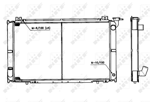 NRF 52260 Radiatore, Raffreddamento motore