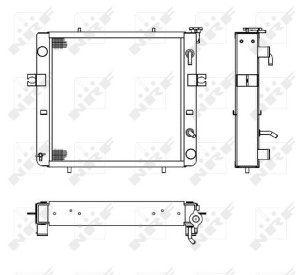 NRF 52280 Radiatore, Raffreddamento motore