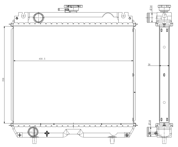 NRF 530006 радиатор,...