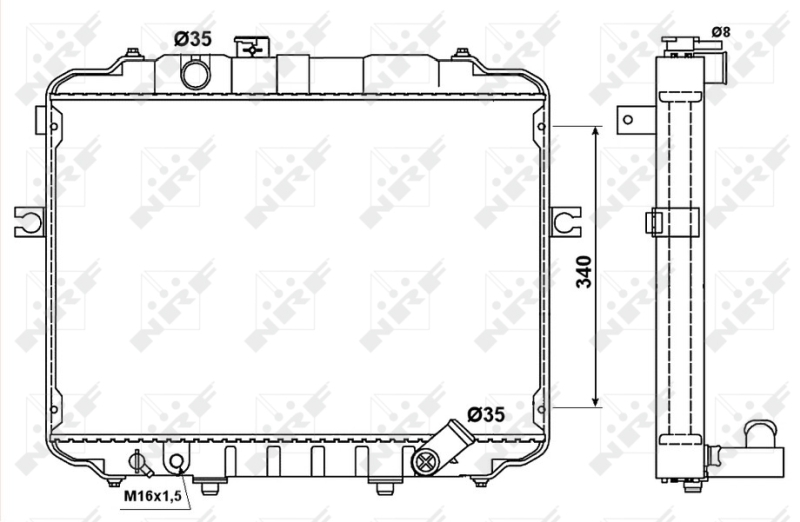 NRF 53034 радиатор,...