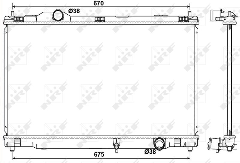 NRF 53039 радиатор,...