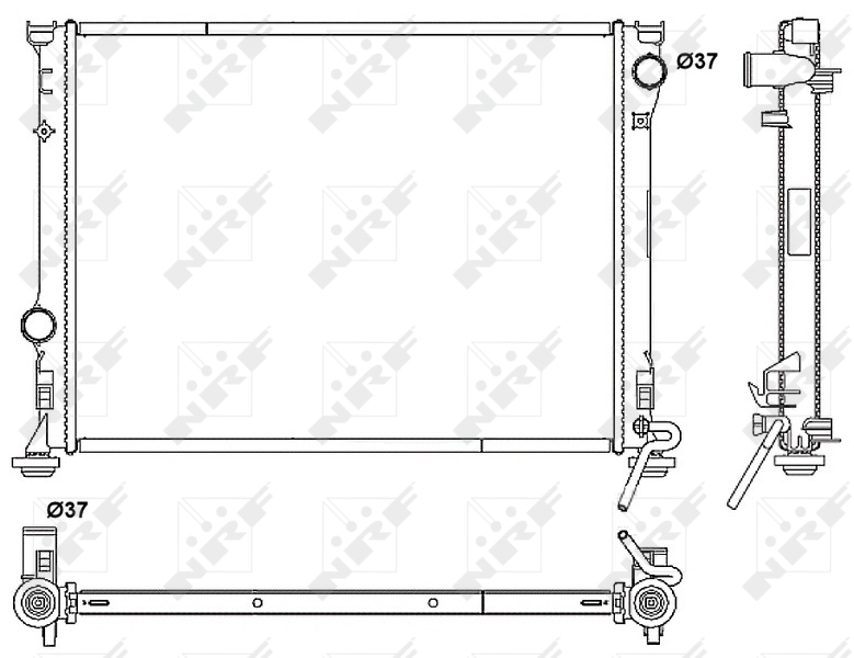 NRF 53041 радиатор,...