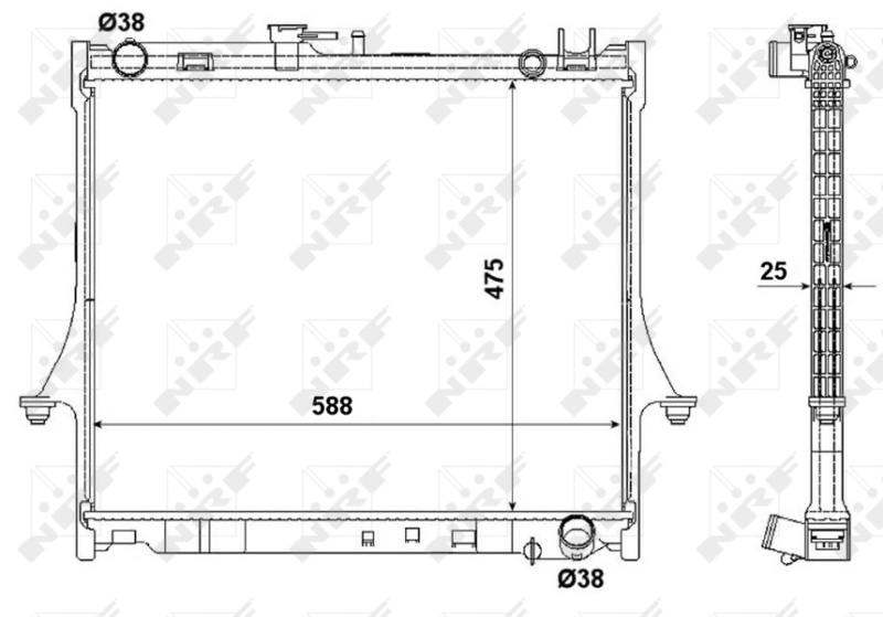 NRF 53055 радиатор,...