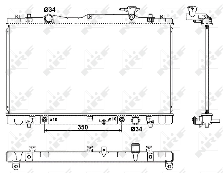 NRF 53063 Radiatore, Raffreddamento motore