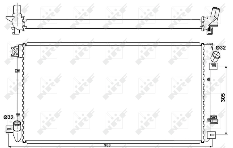 NRF 53076 Radiator, racire...