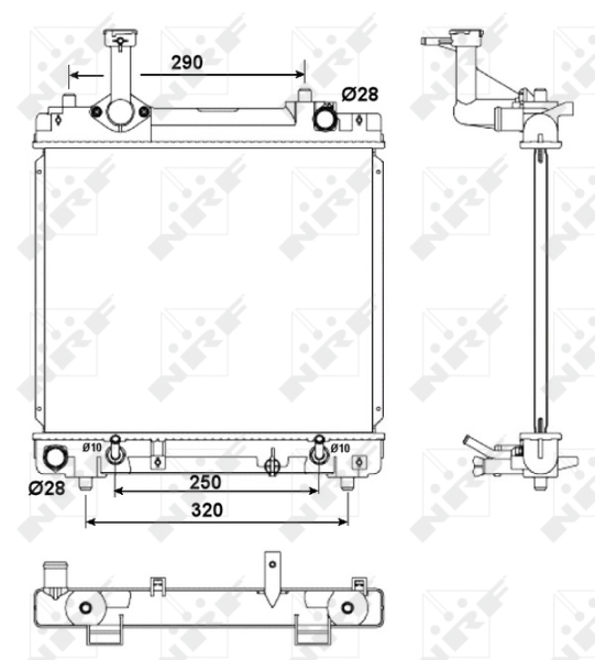 NRF 53079 радиатор,...