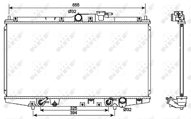 NRF 53087 Radiatore, Raffreddamento motore