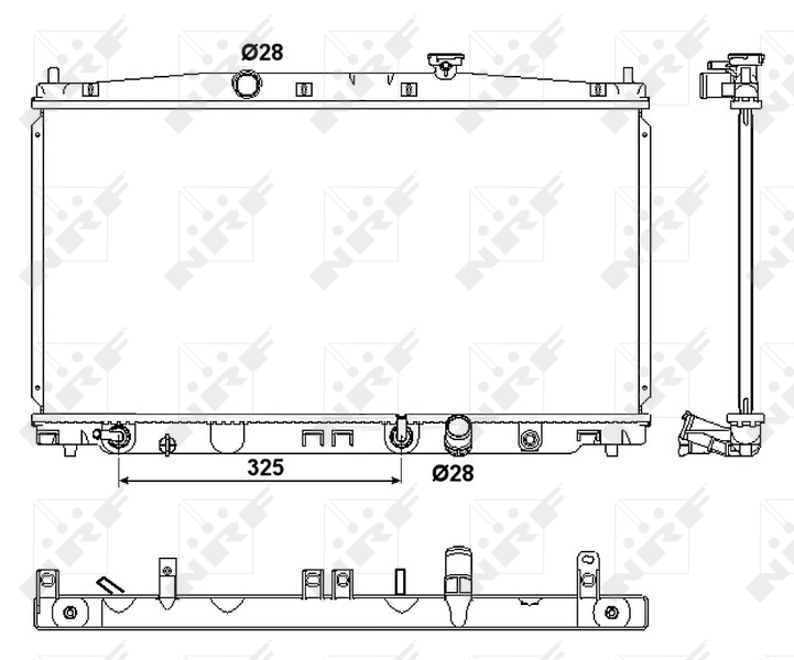 NRF 53094 радиатор,...