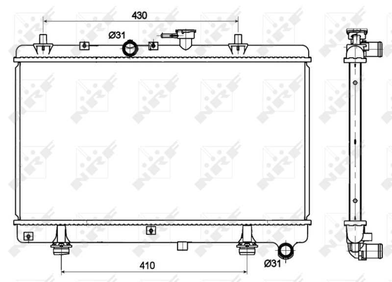 NRF 53121 радиатор,...