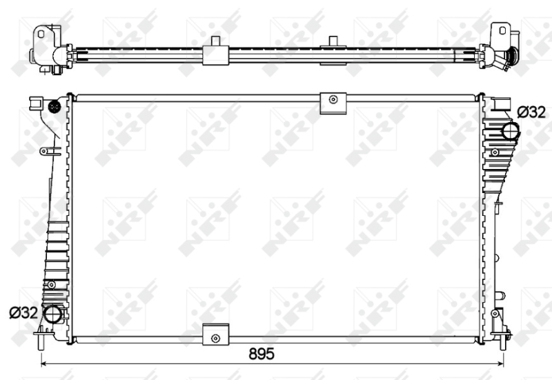 NRF 53123 Radiatore, Raffreddamento motore