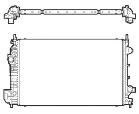 NRF 53134 Radiatore, Raffreddamento motore