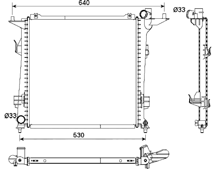 NRF 53164 радиатор,...