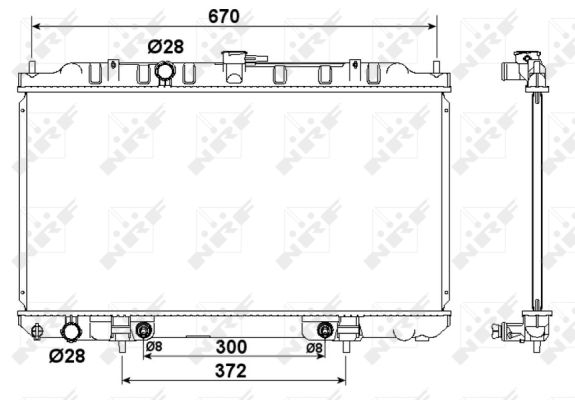 NRF 53184 Radiatore, Raffreddamento motore-Radiatore, Raffreddamento motore-Ricambi Euro